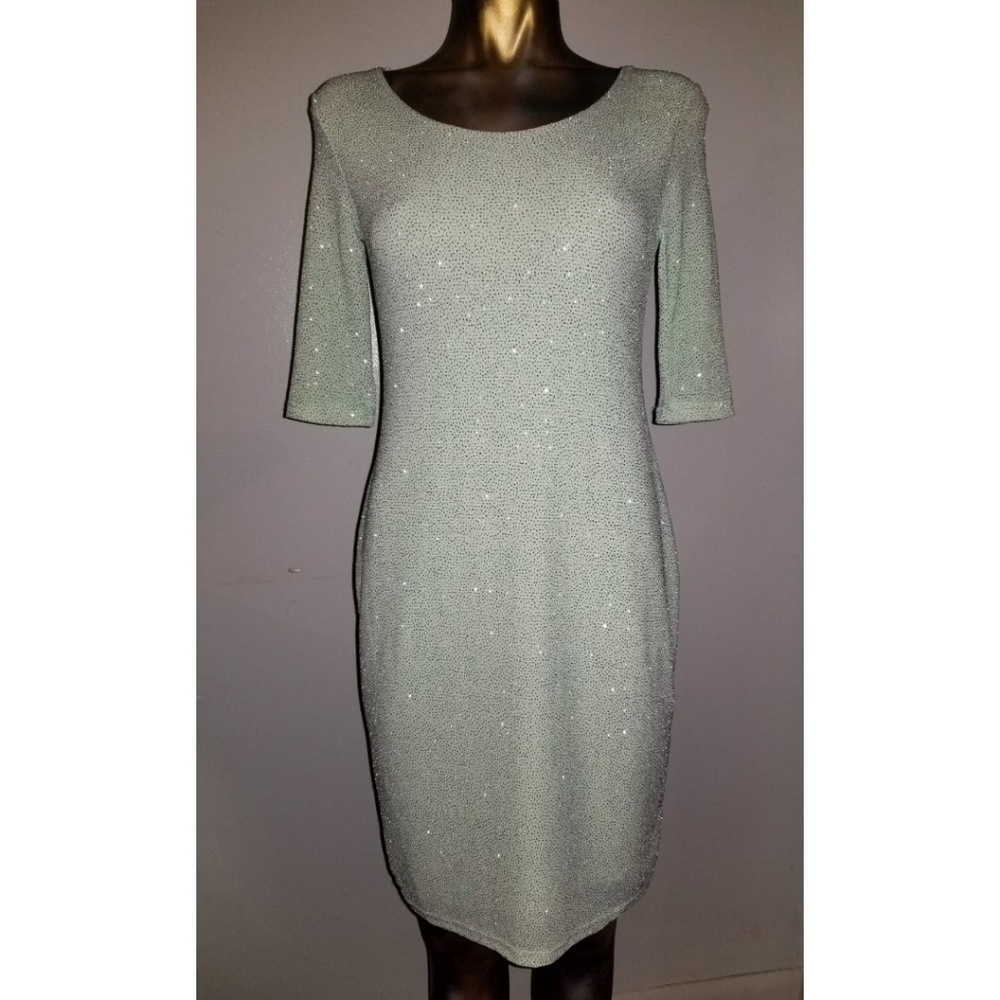 Asos | Mint Sparkle Stretch Maternity Dress